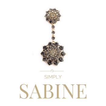 Sabine Black Crystal Drop Pendant - Pearl + Creek