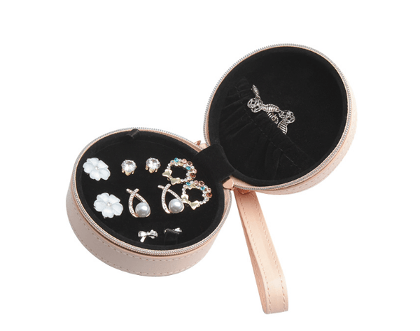 Abellina Crystal Drop Earring Set with Solitare in Travel Case - Pearl + Creek