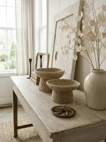 LAGENA Stitched Pedestal Bowl