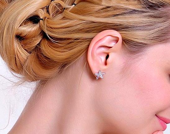 EMMA 5 Star Austrian Crystal Earrings - Pearl + Creek