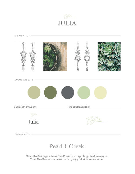 Julia Drop Crystal and Pearl Earrings - Pearl + Creek