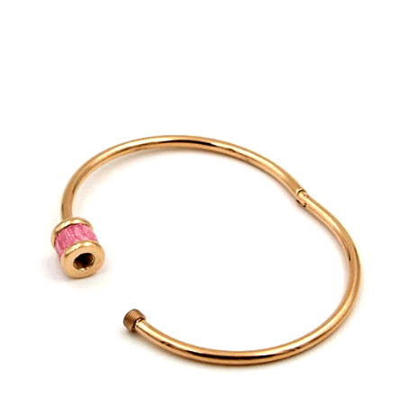 Finley Rose Gold Bangle Bracelet with Crystal - Pearl + Creek