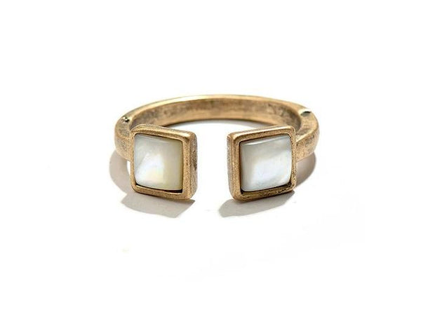 Lucy Adjustable Ring - Pearl + Creek